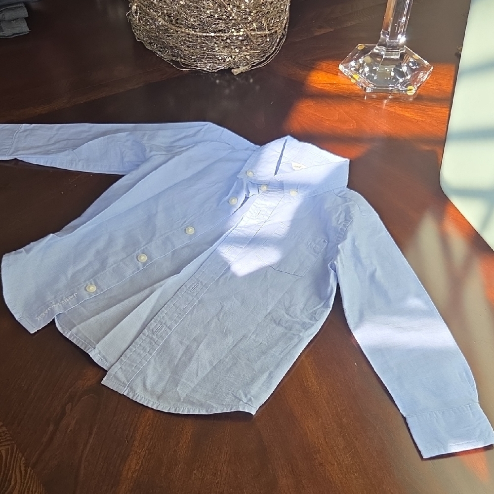 Janie and Jack Light Blue Button Down Shirt